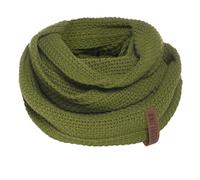 KNIT FACTORY - Coco Loop Schal - Gestrickter Schlauchschal - Für Damen und Herren - Herbst & Winter Essentials - Zeitloses Mode-Accessoire - Strickschal mit Wolle - Hochwertige Qualität - Moosgrün