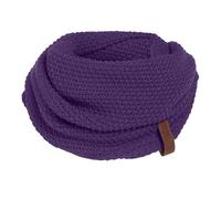 KNIT FACTORY - Coco Loop Schal - Gestrickter Schlauchschal - Für Damen und Herren - Herbst & Winter Essentials - Zeitloses Mode-Accessoire - Strickschal mit Wolle - Hochwertige Qualität - Purple