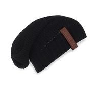 KNIT FACTORY - Coco Mütze - One Size | Strickmütze für Damen und Herren - Slouch Beanie mit Wolle - Mütze für den Winter - Wintermütze - Wollmütze - Weich und warm