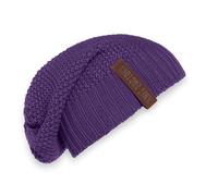 KNIT FACTORY - Coco Mütze - Strickmütze für Damen und Herren - Slouch Beanie - Wintermütze mit Wolle - Hochwertige Qualität - Purple