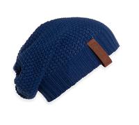 KNIT FACTORY - Coco Mütze - Strickmütze für Damen und Herren - Slouch Beanie - Wintermütze mit Wolle - Hochwertige Qualität - Kings Blue