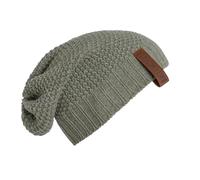KNIT FACTORY - Coco Mütze - Strickmütze für Damen und Herren - Slouch Beanie - Wintermütze mit Wolle - Hochwertige Qualität - Urban Green