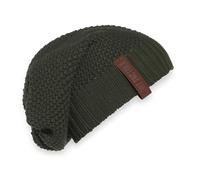 KNIT FACTORY - Coco Mütze - Strickmütze für Damen und Herren - Slouch Beanie - Wintermütze mit Wolle - Hochwertige Qualität - Khaki