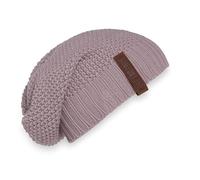 KNIT FACTORY - Coco Mütze - Strickmütze für Damen und Herren - Slouch Beanie - Wintermütze mit Wolle - Hochwertige Qualität - Mauve