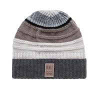 KNIT FACTORY - Dali Mütze - Strickmütze für Damen und Herren - Beanie - Wintermütze mit Wolle - Mehrfarbig - Hochwertige Qualität - Grau