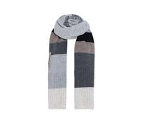 KNIT FACTORY - Dali Schal - Strickschal für Damen und Herren - Bequemer Schal mit Wolle - Hochwertige Qualität - Mehrfarbig - Grau - 200x50 cm