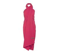 Knit Factory Damen Pareo/XL Schal - XXL Schal und Pareo in einem - Multifunktionales Musselintuch - Sommer handtuchkleid - Bio-Baumwolle - Fuchsia, 180x130 cm, KF-128.056.116.50