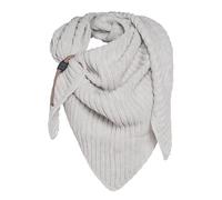 KNIT FACTORY - Demy Dreiecksschal - Damen Strickschal mit Wolle - Winterschal - Herbst & Winter Essentials - Winter Dreieckstuch - Tuch Schal für Winter - Hochwertige Qualität - 190x85 cm - Beige