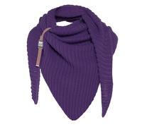KNIT FACTORY - Demy Dreiecksschal - Damen Strickschal mit Wolle - Winterschal - Herbst & Winter Essentials - Winter Dreieckstuch - Tuch Schal für Winter - Hochwertige Qualität - 190x85 cm - Purple
