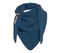 KNIT FACTORY - Demy Dreiecksschal - Damen Strickschal mit Wolle - Winterschal - Herbst & Winter Essentials - Winter Dreieckstuch - Tuch Schal für Winter - Hochwertige Qualität - 190x85 cm - Petrol
