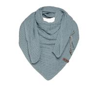 KNIT FACTORY - Dreiecksschal Jaida - Damen Strickschal mit Wolle - Hochwertige Qualität - XXL Schal - 190 x 85 cm - Stone Green