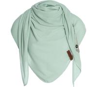 Knit Factory - Dreiecksschal Lola gestrickt iced green