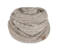 KNIT FACTORY - Dusk Loop Schal - Feingestrickter Schlauchschal - Herbst & Winter Essentials - Zeitloses Mode-Accessoire - Für Damen und Herren - Strickschal mit Wolle - Iced Clay/Beige