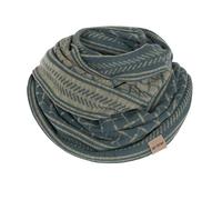 KNIT FACTORY - Dusk Loop Schal - Feingestrickter Schlauchschal - Herbst & Winter Essentials - Zeitloses Mode-Accessoire - Für Damen und Herren - Strickschal mit Wolle - Laurel/Urban Green