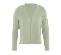 KNIT FACTORY - Ella Strickjacke - Kurzer Damen Strickjacke - Kurzjacke Damen - Strickjacke für den Frühling und Sommer - Strickweste - Cardigan mit Baumwolle - Hüfthöhe - 40/42 - Sage Green