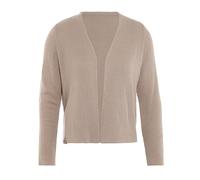 KNIT FACTORY - Ella Strickjacke - Kurzer Damen Strickjacke - Kurzjacke Damen - Strickjacke für den Frühling und Sommer - Strickweste - Cardigan mit Baumwolle - Hüfthöhe - 36/38 - Leinen