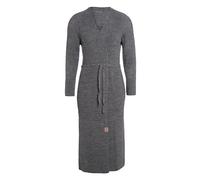 KNIT FACTORY - Gina Lange Strickjacke | Damen Strickjacke - Cardigan Damen - Lange Strickjacke aus Alpaka-wolle - Grobstrickjacke für Damen - Wadenhöhe