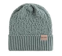 KNIT FACTORY - Haze Mütze - Strickmütze für Damen und Herren - Beanie - Herbst & Winter Essentials - Zeitloses Mode-Accessoire - Wintermütze mit Wolle - Hochwertige Qualität - Stone Green