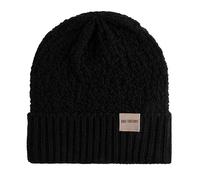 KNIT FACTORY - Haze Mütze - Strickmütze für Damen und Herren - Beanie - Herbst & Winter Essentials - Zeitloses Mode-Accessoire - Wintermütze mit Wolle - Hochwertige Qualität - Schwarz