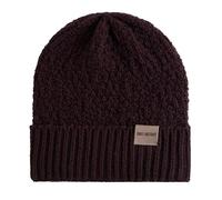 KNIT FACTORY - Haze Mütze - Strickmütze für Damen und Herren - Beanie - Herbst & Winter Essentials - Zeitloses Mode-Accessoire - Wintermütze mit Wolle - Hochwertige Qualität - Midnight Plum