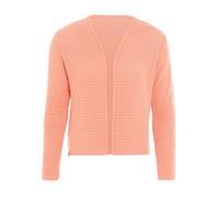 KNIT FACTORY - Isa Strickjacke - Kurzer Damen Strickjacke - Kurzjacke Damen - Strickjacke für den Frühling und Sommer - Strickweste - Cardigan mit Baumwolle - Hüfthöhe - 40/42 - Apricot