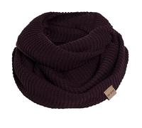 KNIT FACTORY - Jamie Loop Schal - Gestrickter Schlauchschal - Herbst & Winter Essentials - Zeitloses Mode-Accessoire - Für Damen und Herren - Strickschal mit Wolle - Aubergine