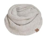 KNIT FACTORY - Jamie Loop Schal - Gestrickter Schlauchschal - Herbst & Winter Essentials - Zeitloses Mode-Accessoire - Für Damen und Herren - Strickschal mit Wolle - Hochwertige Qualität - Beige