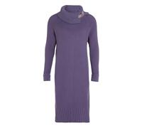 KNIT FACTORY - Jamie Strickkleid - Locker - Kleid - Kleid Damen - Herbst & Winter Essentials - Zeitloses Mode-Accessoire - Sitzendes - Mit Lange Ärmel - Reicht bis zum Knie - Violett