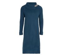 KNIT FACTORY - Jamie Strickkleid - Locker - Kleid - Kleid Damen - Herbst & Winter Essentials - Zeitloses Mode-Accessoire - Sitzendes - Mit Lange Ärmel - Reicht bis zum Knie - Petrol
