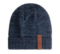 KNIT FACTORY - Jazz Mütze - Strickmütze für Damen und Herren - Beanie - Herbst & Winter Essentials - Zeitloses Mode-Accessoire - Wintermütze mit Wolle - Hochwertige Qualität - Jeans/Navy
