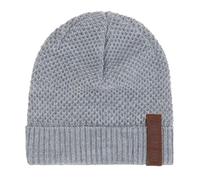 KNIT FACTORY - Jazz Mütze - Strickmütze für Damen und Herren - Beanie - Herbst & Winter Essentials - Zeitloses Mode-Accessoire - Wintermütze mit Wolle - Hochwertige Qualität - Grau