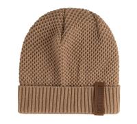 KNIT FACTORY - Jazz Mütze - Strickmütze für Damen und Herren - Beanie - Herbst & Winter Essentials - Zeitloses Mode-Accessoire - Wintermütze mit Wolle - Hochwertige Qualität - Nude