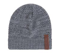 KNIT FACTORY - Jazz Mütze - Strickmütze für Damen und Herren - Beanie - Herbst & Winter Essentials - Zeitloses Mode-Accessoire - Wintermütze mit Wolle - Hochwertige Qualität - Anthrazit/Grau