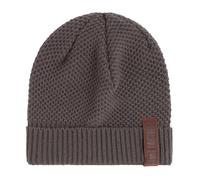 KNIT FACTORY - Jazz Mütze - Strickmütze für Damen und Herren - Beanie - Herbst & Winter Essentials - Zeitloses Mode-Accessoire - Wintermütze mit Wolle - Hochwertige Qualität - Taupe