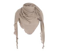 KNIT FACTORY - José Dreieckstuch - Dreieckstuch Damen - Fein Gestrickter Damen Schal - Halstücher für Damen - Für Frühling und Sommer - Baumwollmix - 190x85 cm - Leinen