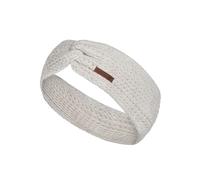 Knit Factory - Joy Stirnband - Gestricktes Damen Haarband - Ohrenwärmer mit Wolle - Hochwertige Qualität - Beige