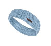 Knit Factory - Joy Stirnband - Gestricktes Damen Haarband - Ohrenwärmer mit Wolle - Hochwertige Qualität - Celeste