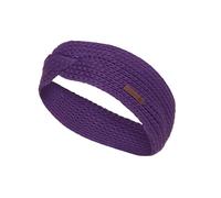 Knit Factory - Joy Stirnband - Gestricktes Damen Haarband - Ohrenwärmer mit Wolle - Hochwertige Qualität - Purple