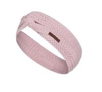 Knit Factory - Joy Stirnband - Gestricktes Damen Haarband - Ohrenwärmer mit Wolle - Hochwertige Qualität - Rosa