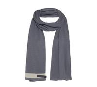 Knit Factory - June Schal - Strickschal für Damen und Herren - Für Frühling und Sommer - Hochwertige Qualität - Baumwollmix - Med Grey