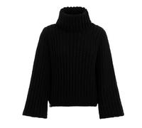 KNIT FACTORY - Kris Rollkragen Strickpullover - Schwarz - 36/38