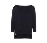 KNIT FACTORY - Kylie Damen Pullover - Strickpullover - Fällt locker und weit - Mit breiteren Kopfausschnitt - Navy - 36/44