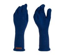 KNIT FACTORY - Lana Handschuhe - Gestrickte Handschuhe für Winter - Handstulpen aus Wolle - Hochwertige Qualität - Kings Blue