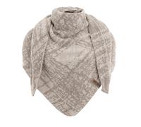 KNIT FACTORY - Lea Dreiecksschal - Beige/Iced Clay - 190x85 cm