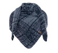 KNIT FACTORY - Lea Dreiecksschal - Jeans/Indigo - 190x85 cm