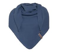 KNIT FACTORY - Liv Dreieckstuch - Tuch Schal für Damen - Weiches Musselintuch - Für Frühling und Sommer - 100% Bio-Baumwolle - Jeans