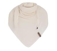 KNIT FACTORY - Liv Dreieckstuch - Tuch Schal für Damen - Weiches Musselintuch - Für Frühling und Sommer - 100% Bio-Baumwolle - Beige