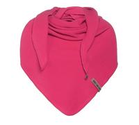 KNIT FACTORY - Liv Dreieckstuch - Tuch Schal für Damen - Weiches Musselintuch - Für Frühling und Sommer - 100% Bio-Baumwolle - Fuchsia