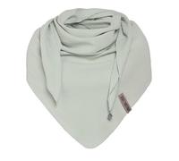 KNIT FACTORY - Liv Dreieckstuch - Tuch Schal für Damen - Weiches Musselintuch - Für Frühling und Sommer - 100% Bio-Baumwolle - Olive Mist