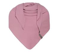 KNIT FACTORY - Liv Dreieckstuch - Tuch Schal für Damen - Weiches Musselintuch - Für Frühling und Sommer - 100% Bio-Baumwolle - Lila